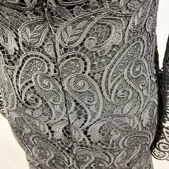 Maeve by Anthropologie Dress US 0 Black Lace Overlay Long Sleeve New NWT - Picture 12 of 13